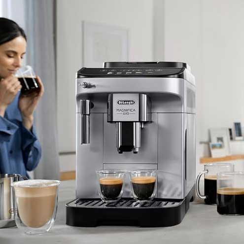 De'Longhi Magnifica Evo Machine a Café Grain ECAM292.33.SB, Machine Expresso et Cappucino, Argent